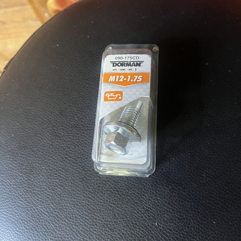 Dorman 090-175CD Oil Drain Plug Pilot Point M12-1.75, Head Size 15mm